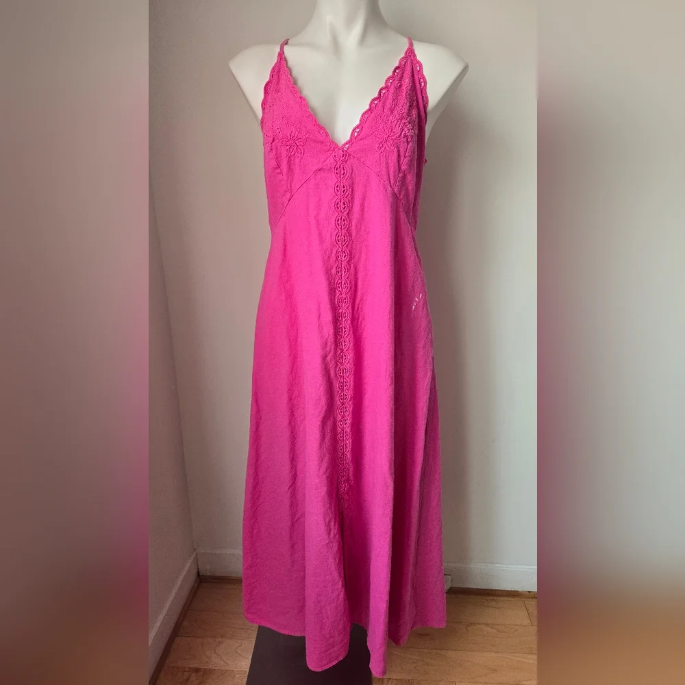 Gap Pink Sleeveless Maxi Dress - Picture 6 of 8
